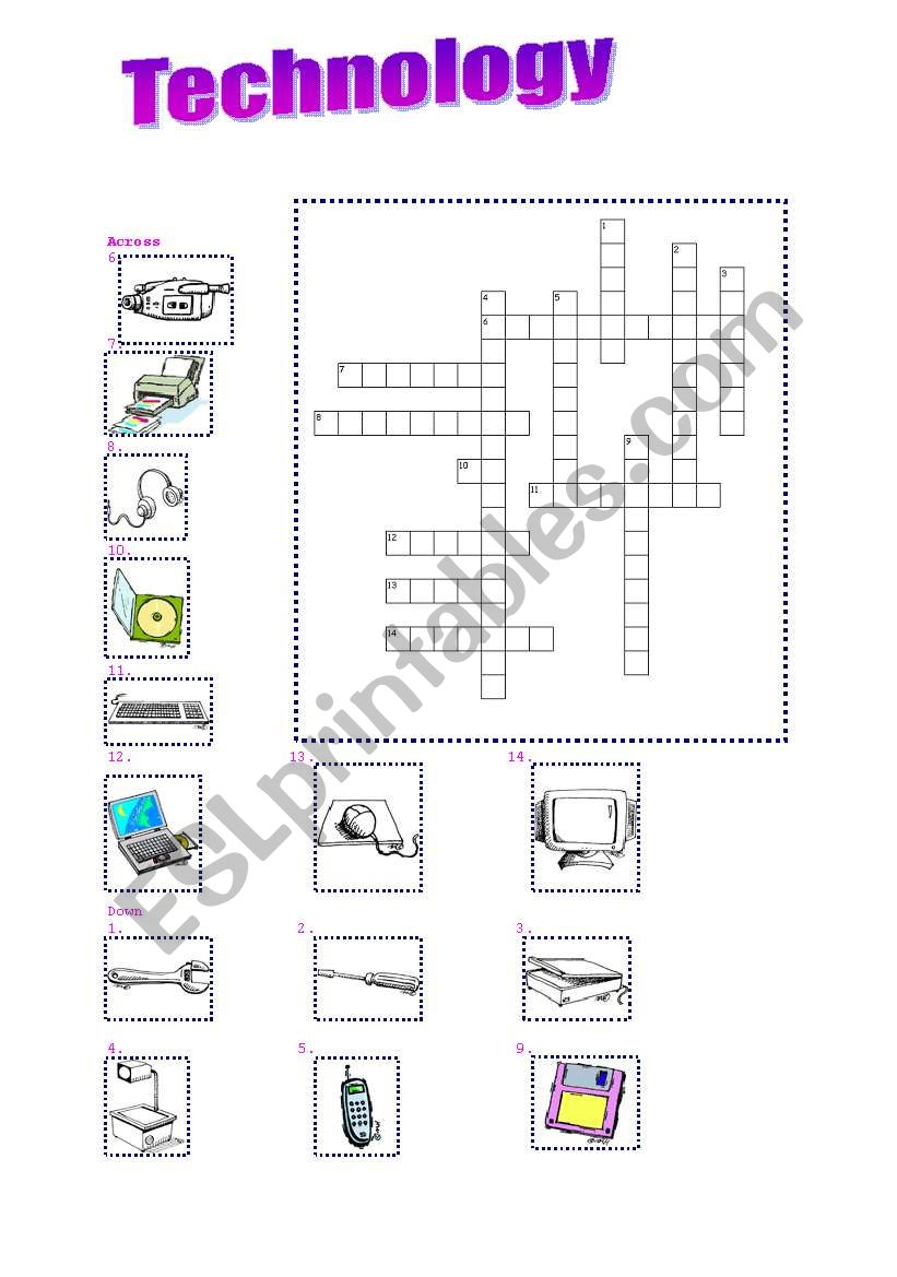 technology worksheet