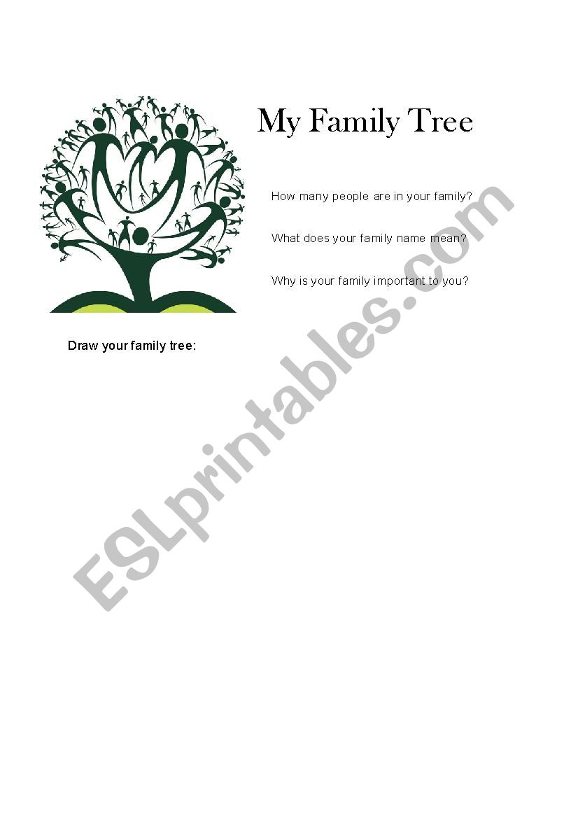 My family tree and family relations