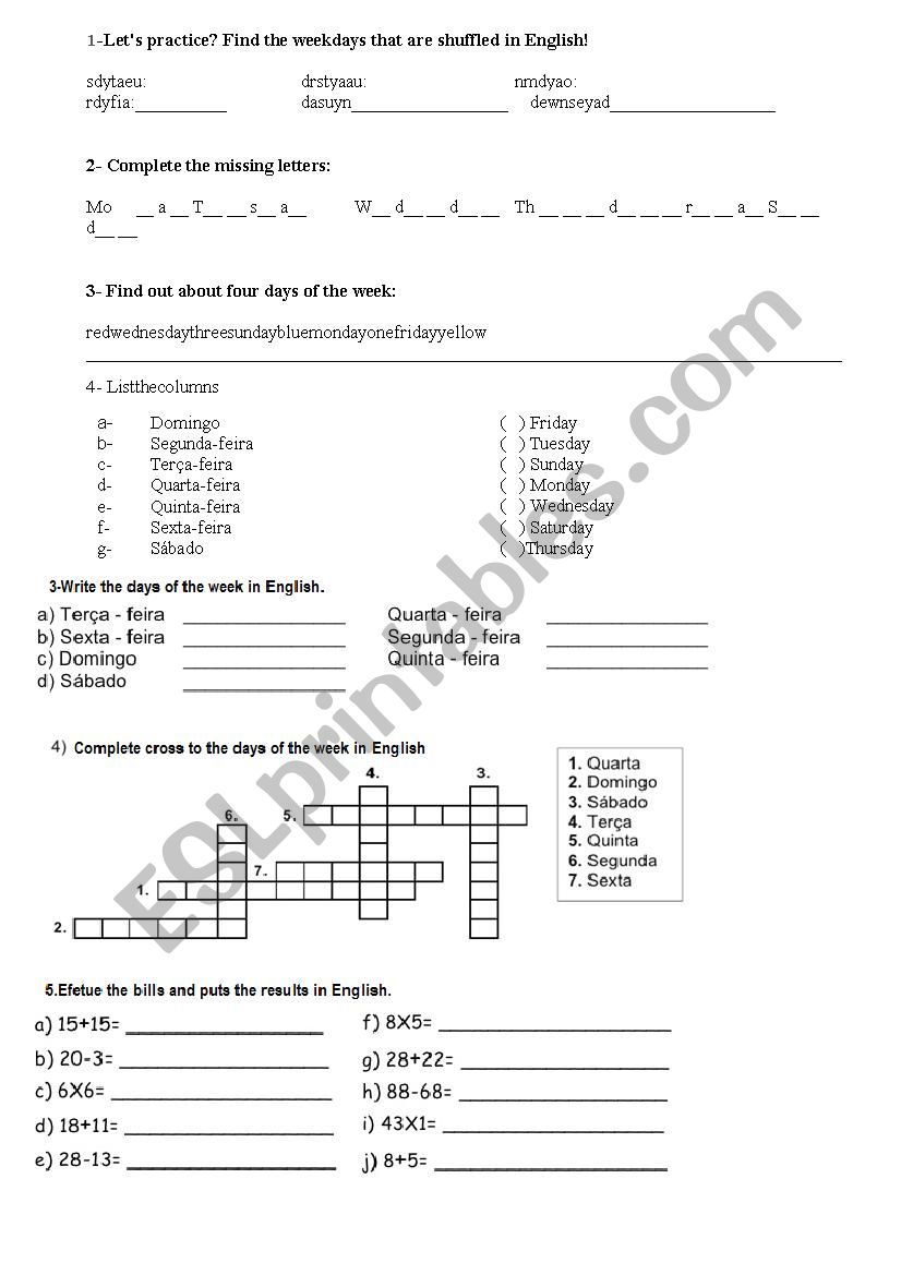 Actividade worksheet