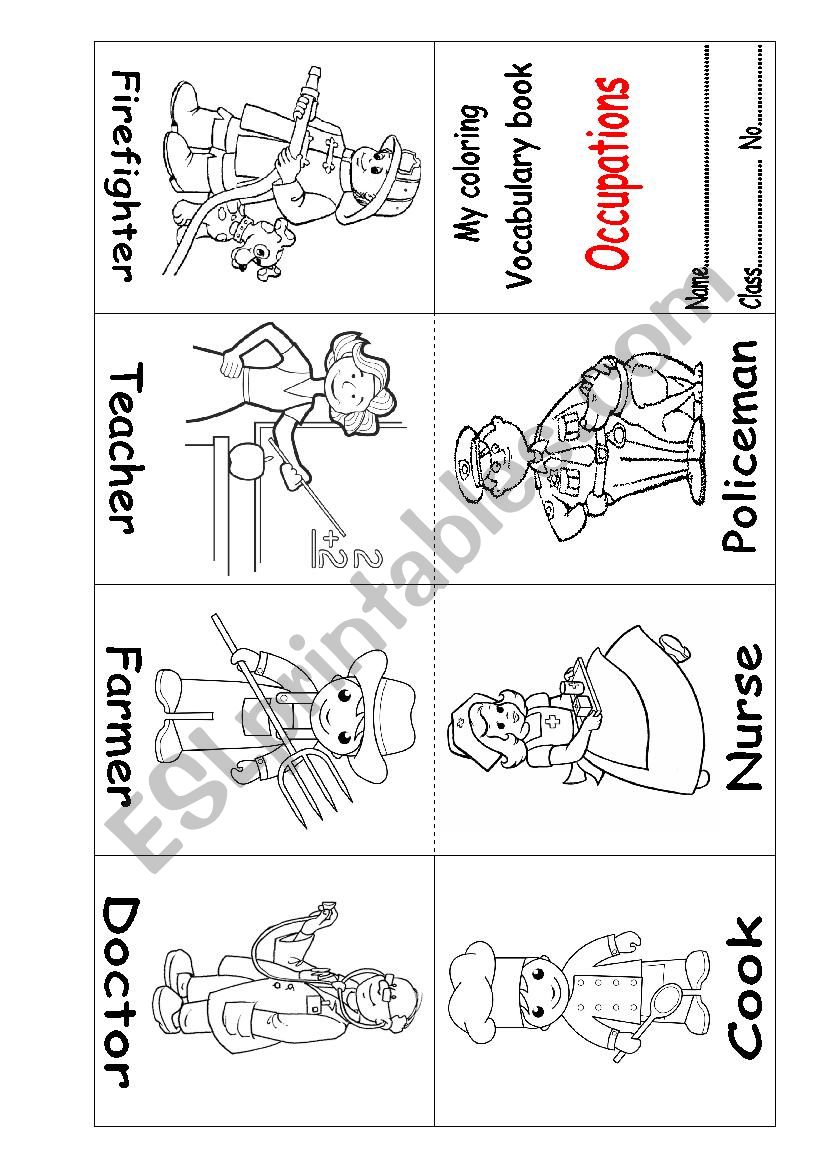 small book  worksheet