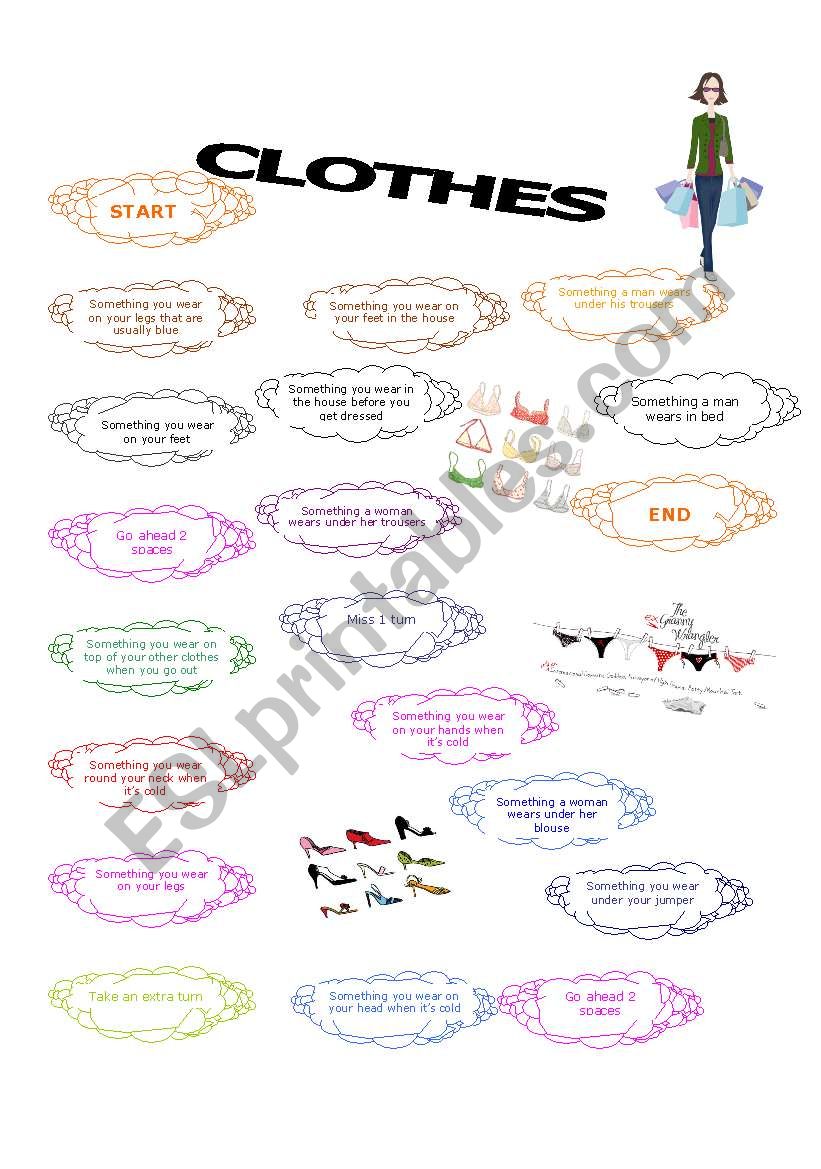 Clothes Quiz worksheet