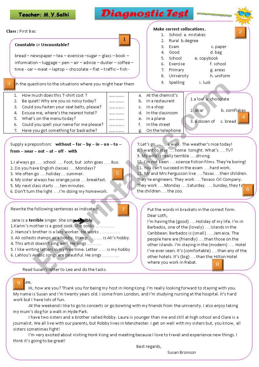 Review worksheet