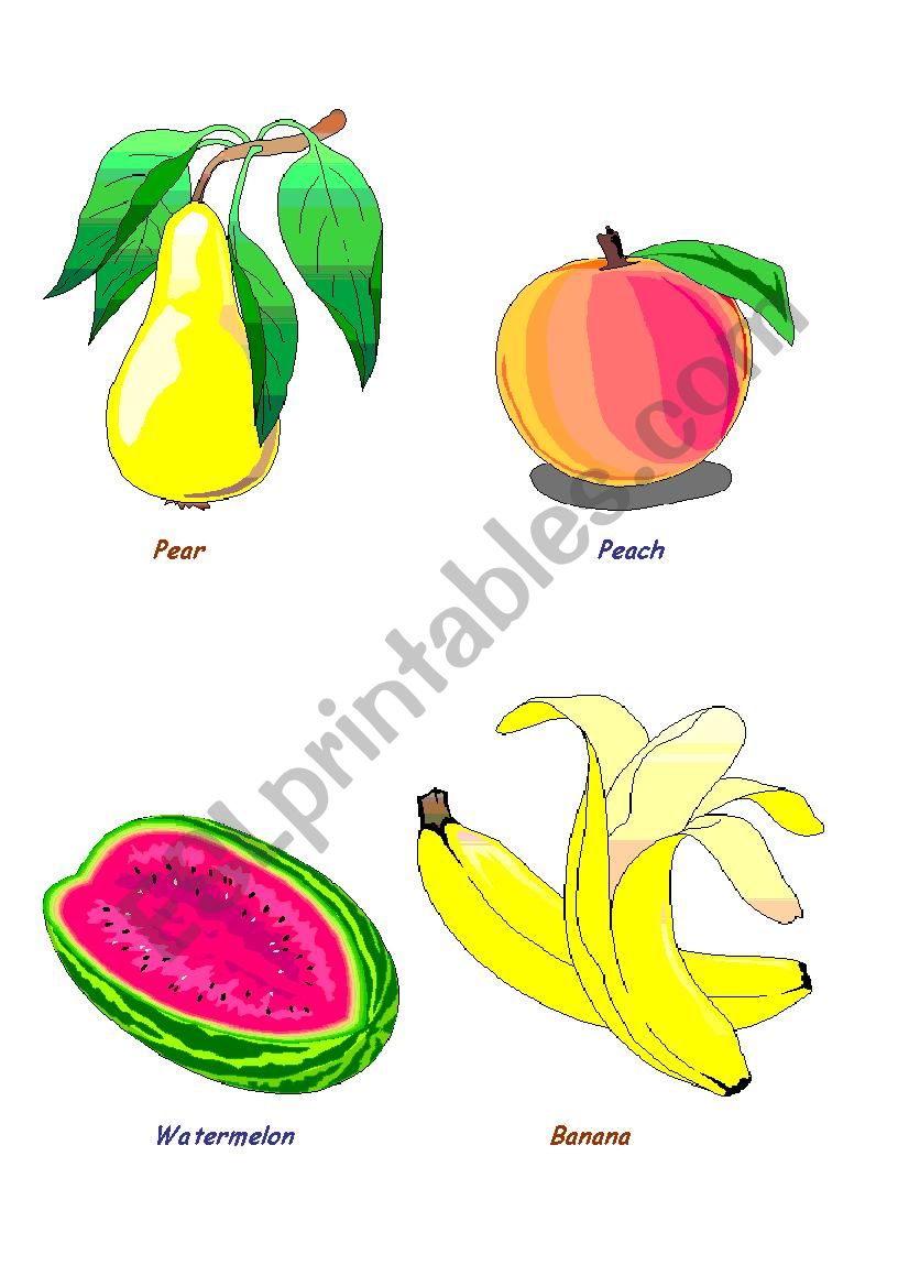 Fruits worksheet