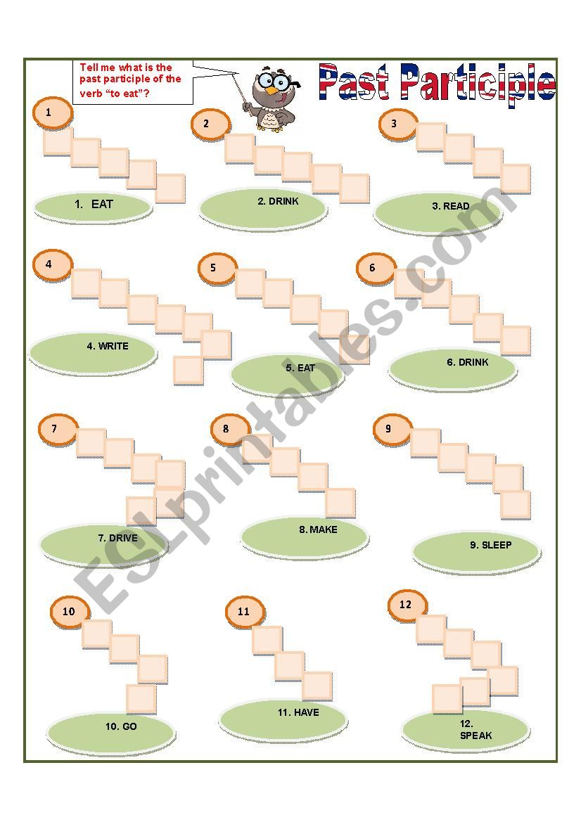 PAST PARTICIPLE worksheet