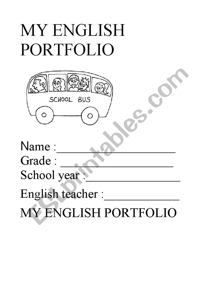 coverpage worksheet