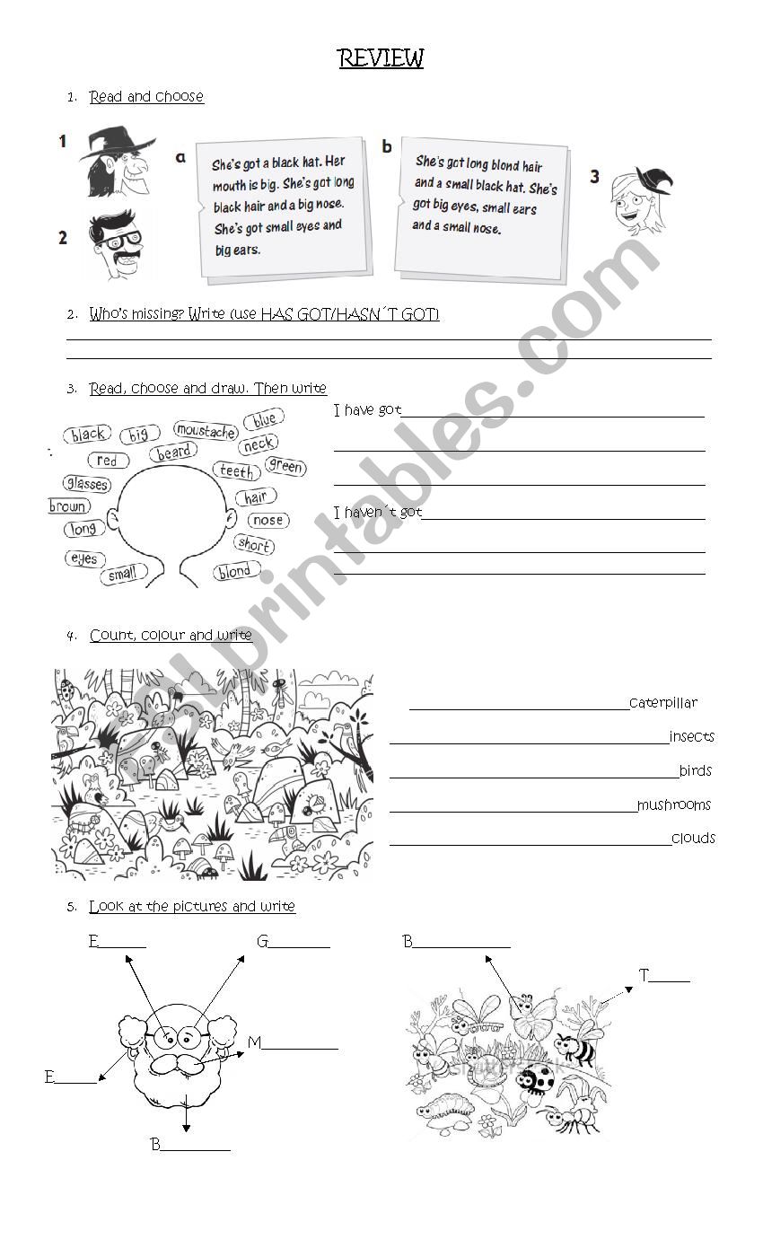 REVIEW worksheet