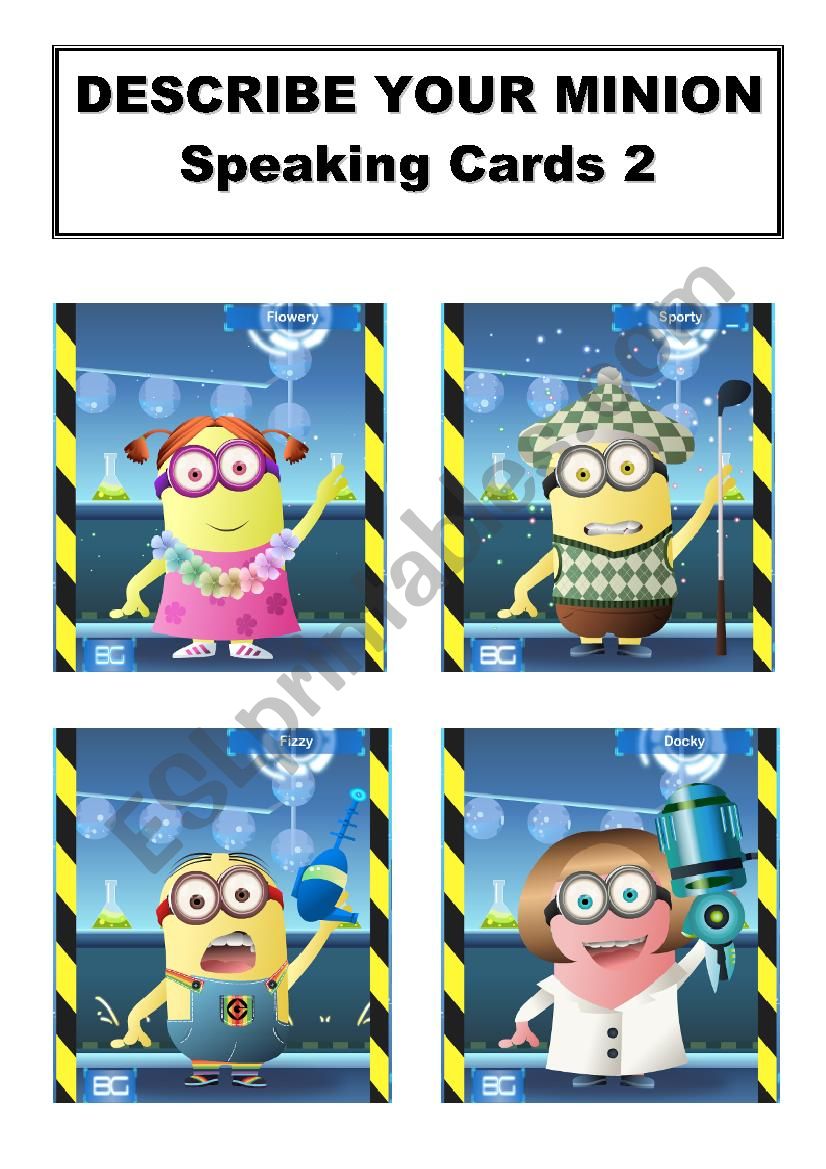 Describe your Minion 2 worksheet
