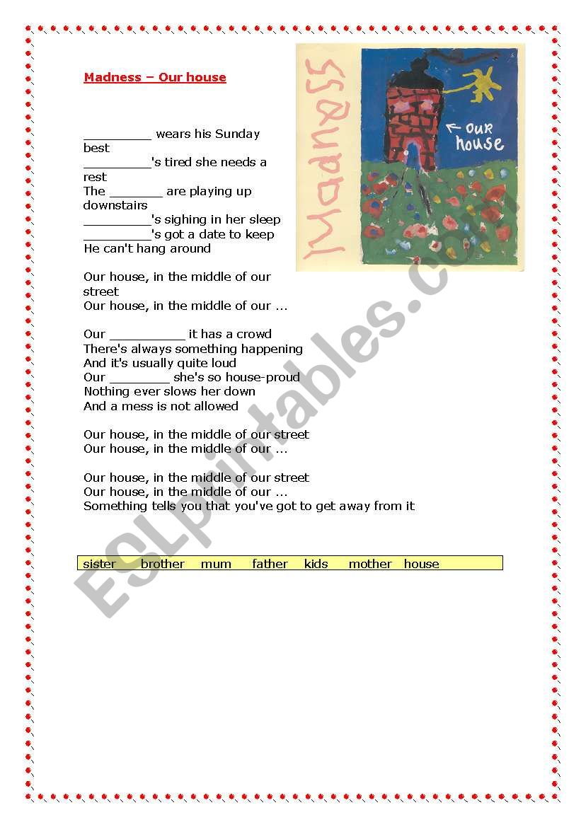 songs worksheet