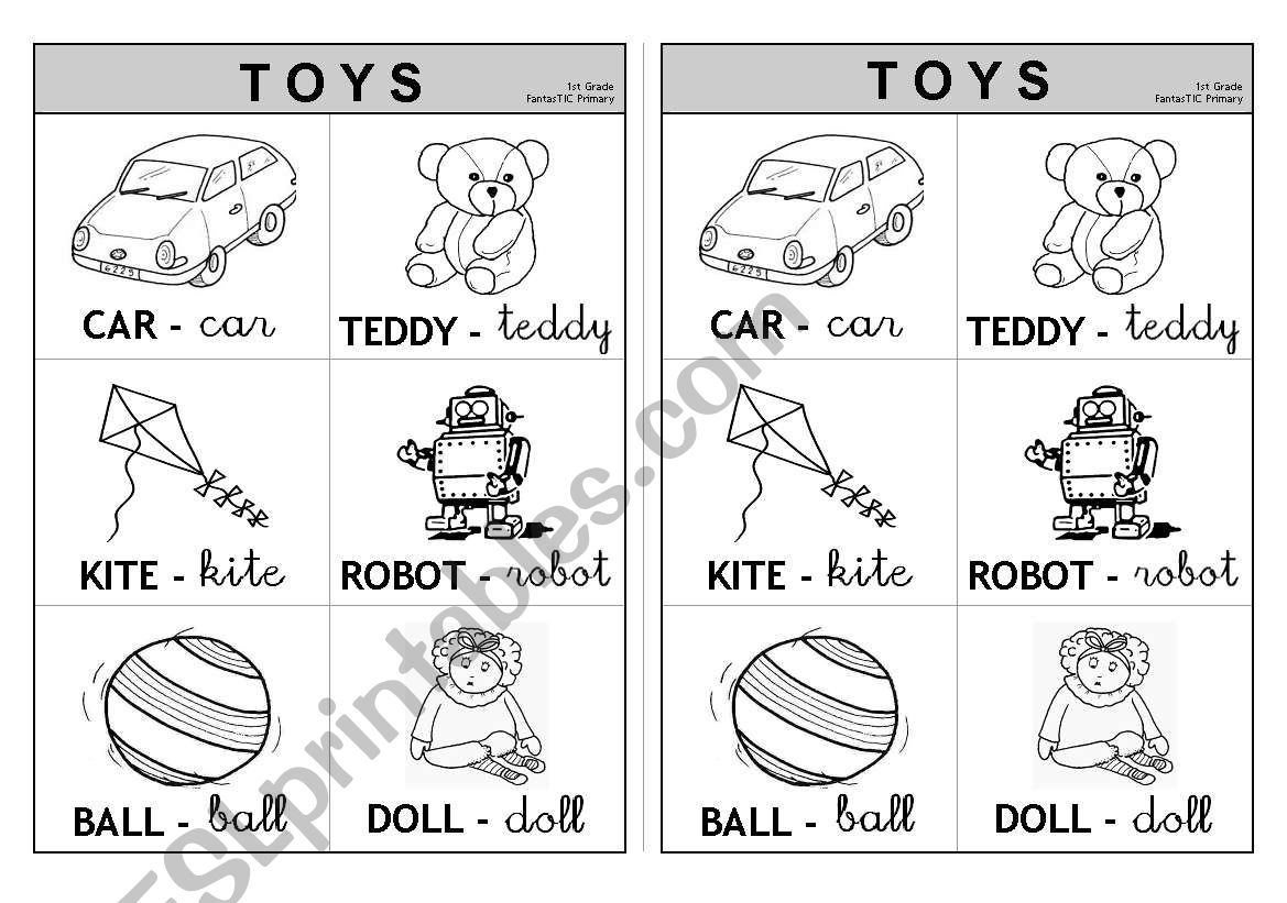 Toys - Information (Colouring)