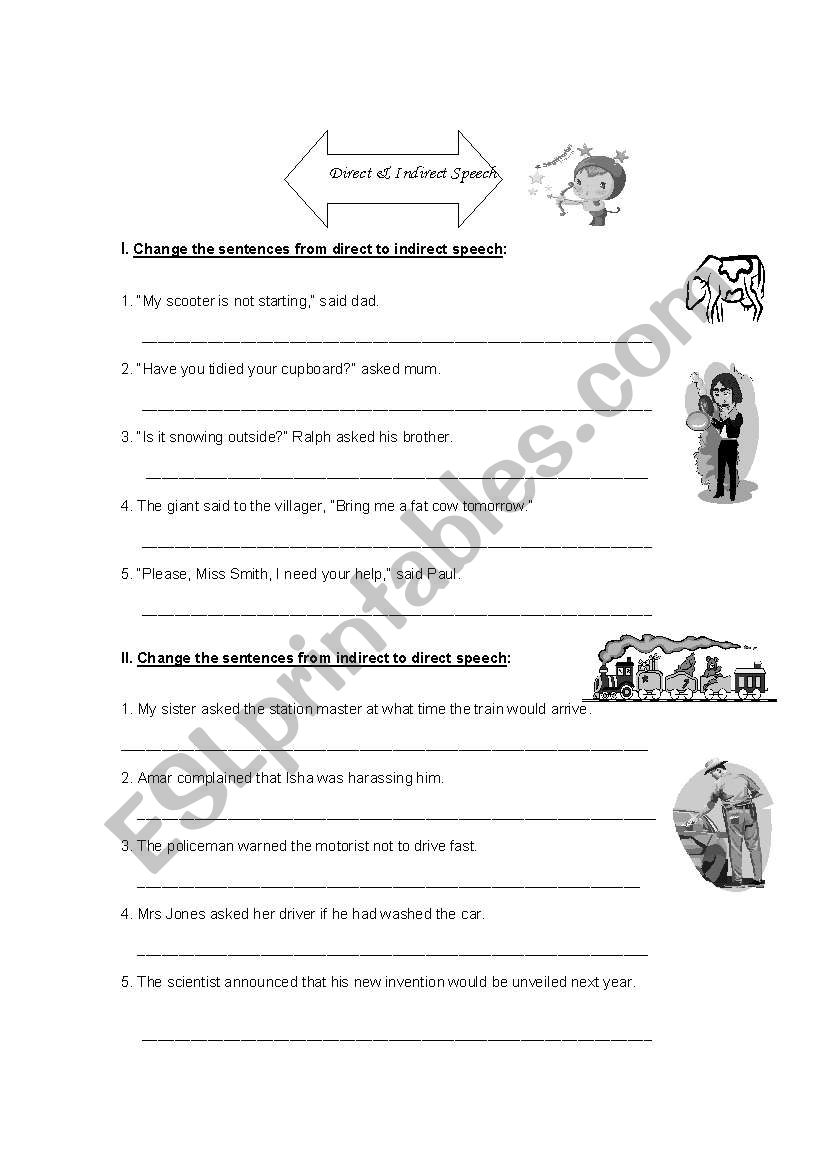 Language-Indirect And Direct Speech