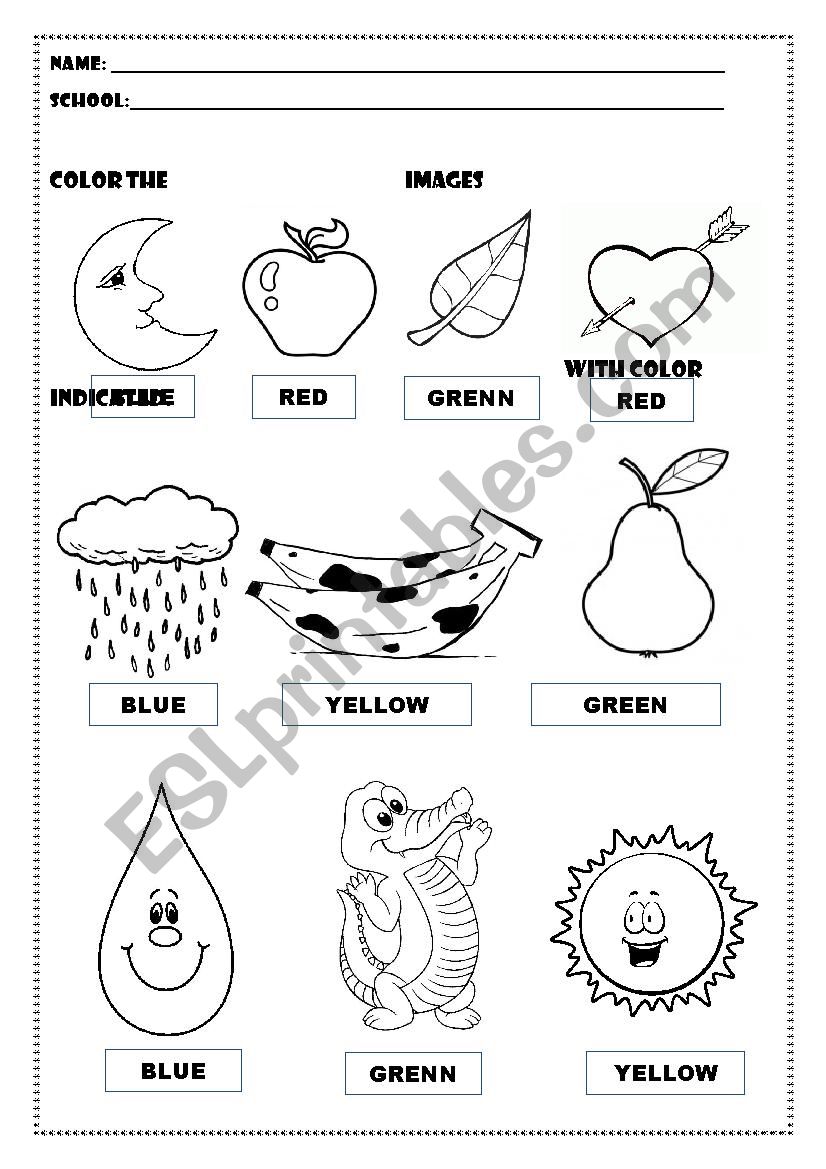 COLORS  worksheet