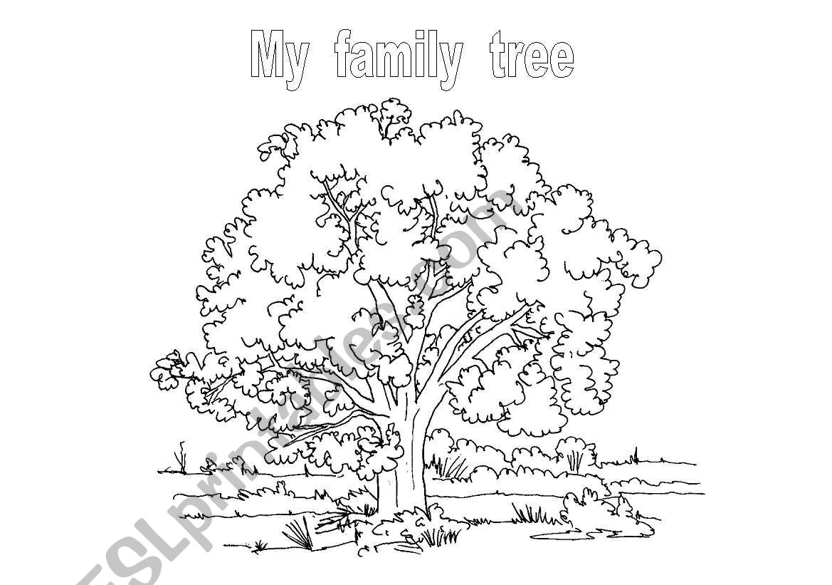 My Family Tree worksheet