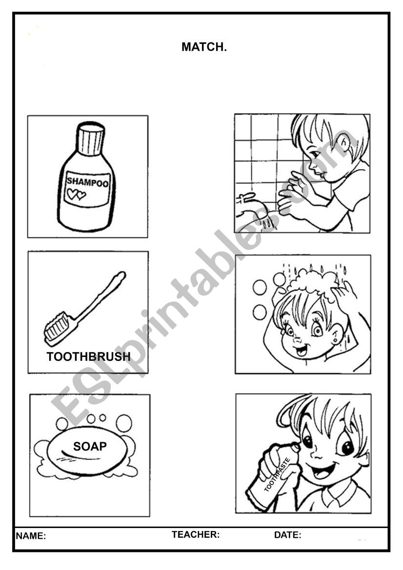 Personal Hygiene worksheet
