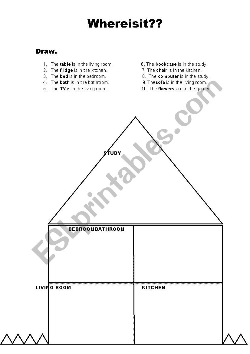 Where is it? worksheet