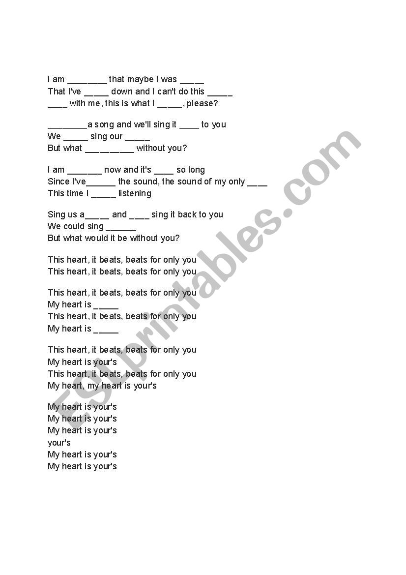 I AM - Verb BE worksheet