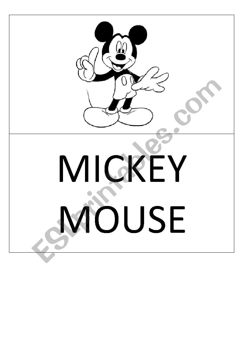 Mickey Mouse- Movie time worksheet