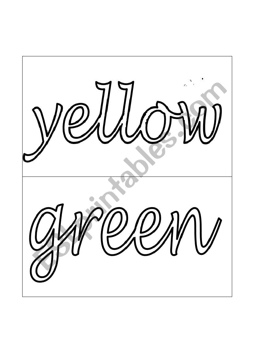 All about me - my favourite colours