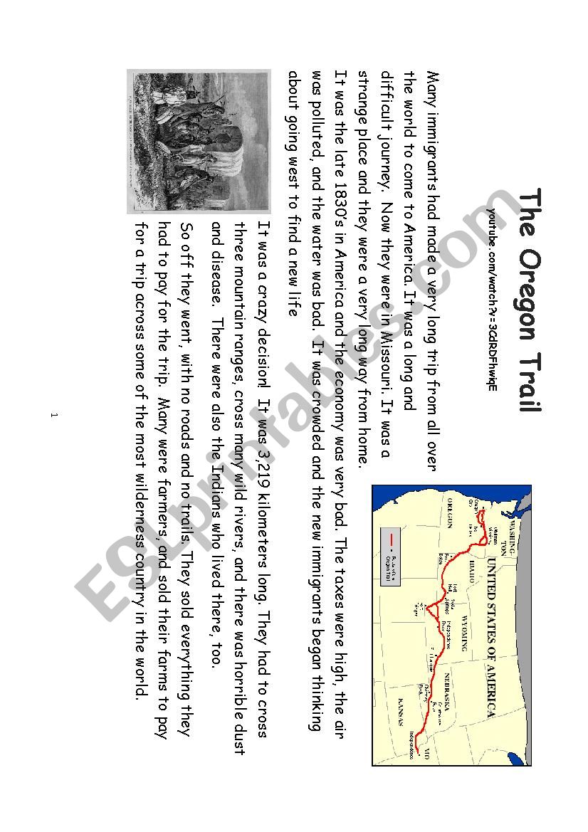 Oregon Trail Reading and Video