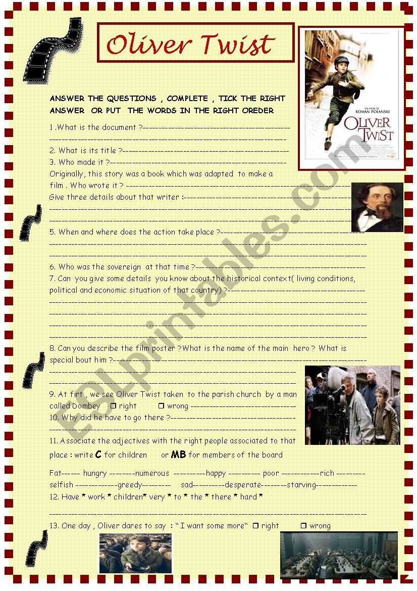 Oliver Twist: PolanskiÂ´s film 6 page full review, part 1