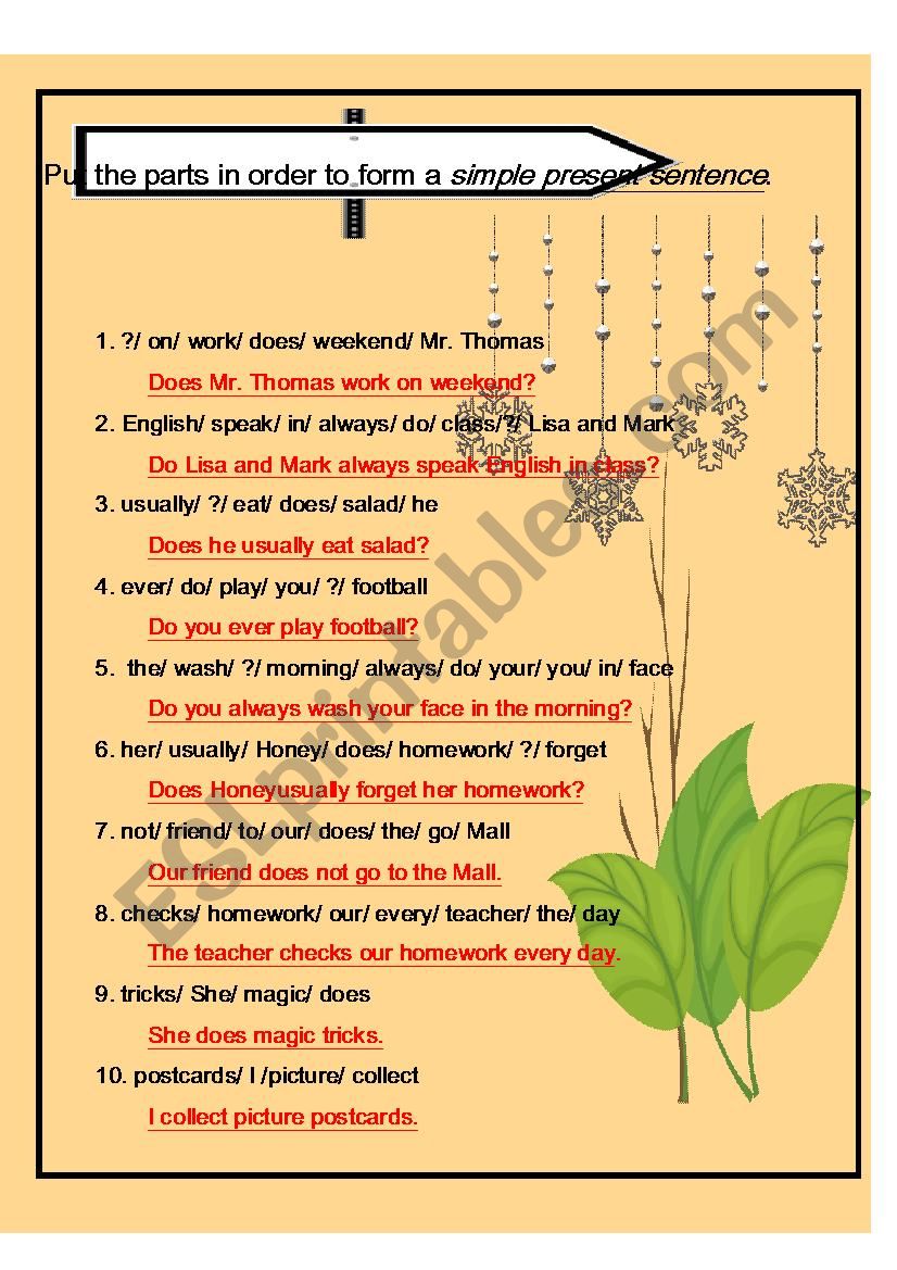 simple-present-sentence-esl-worksheet-by-elina57