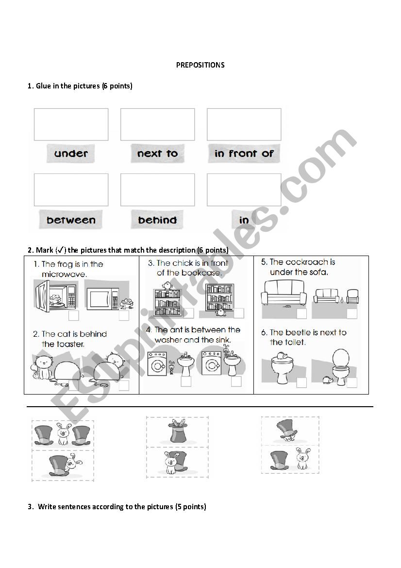 Workshop on prepositions worksheet