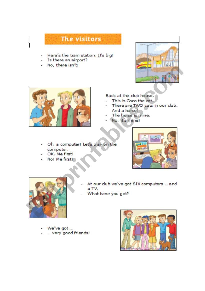 The Visitors - Part 2 worksheet