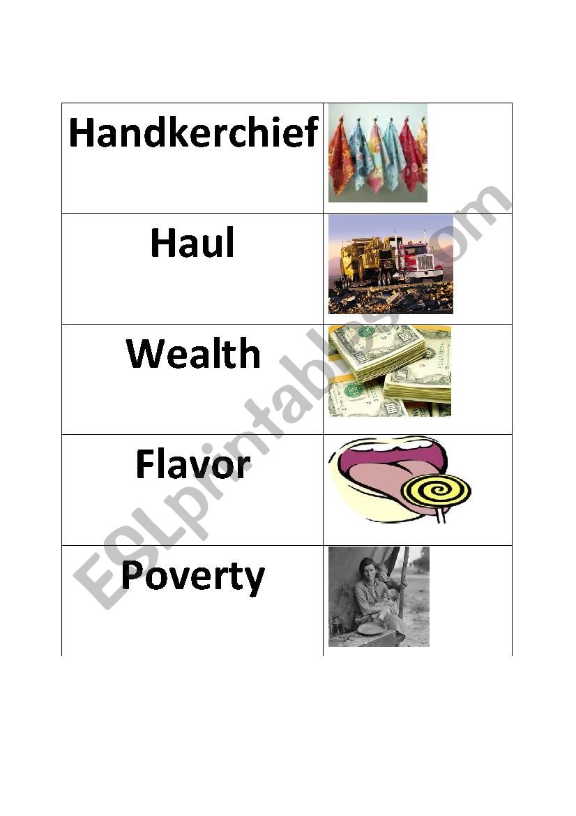 The Keeping Quilt Vocabulary worksheet
