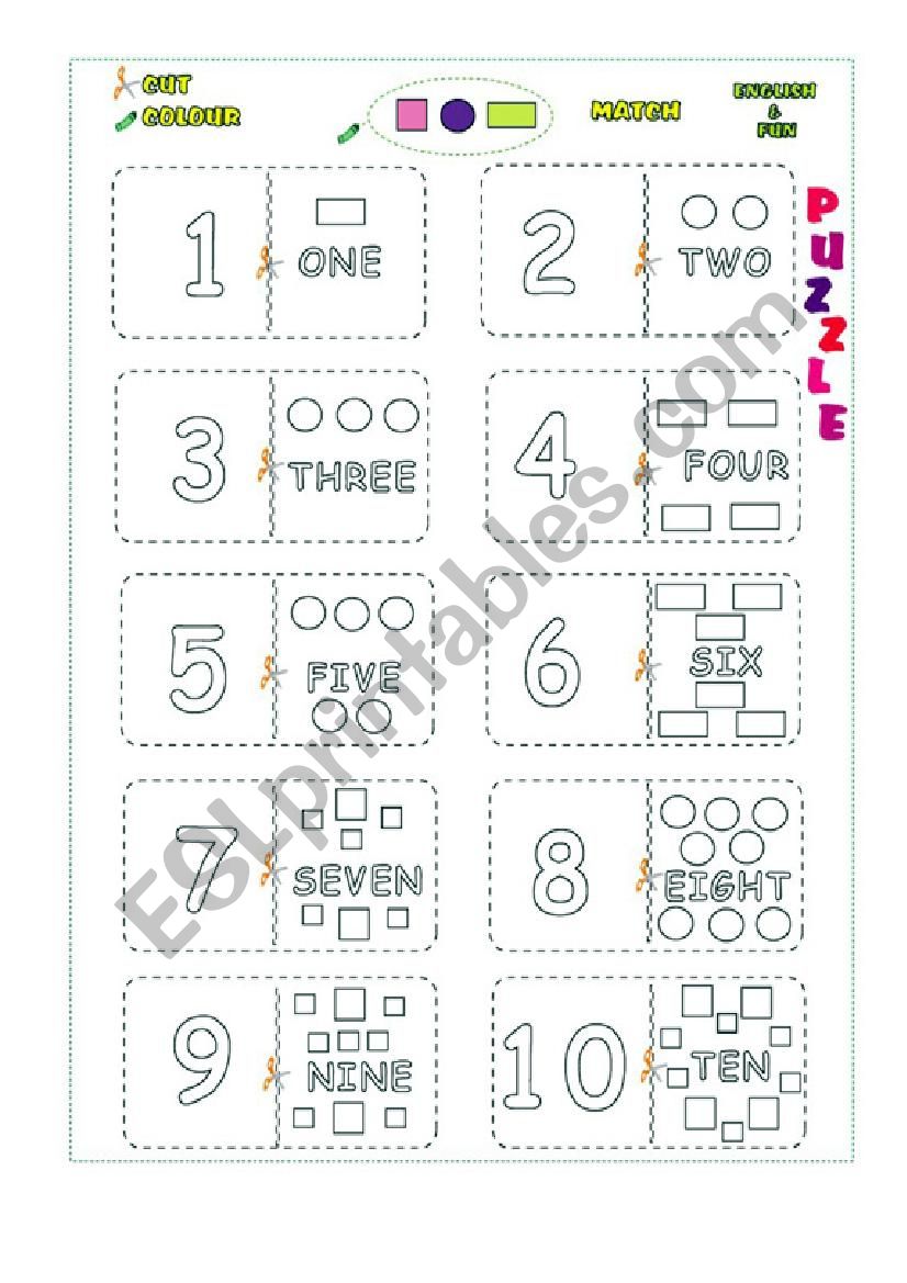 domino numbers worksheet