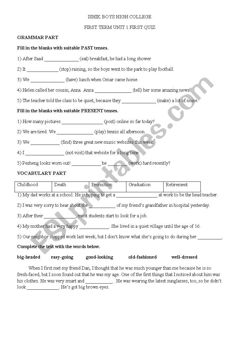 scope 4 unit 1 worksheet worksheet