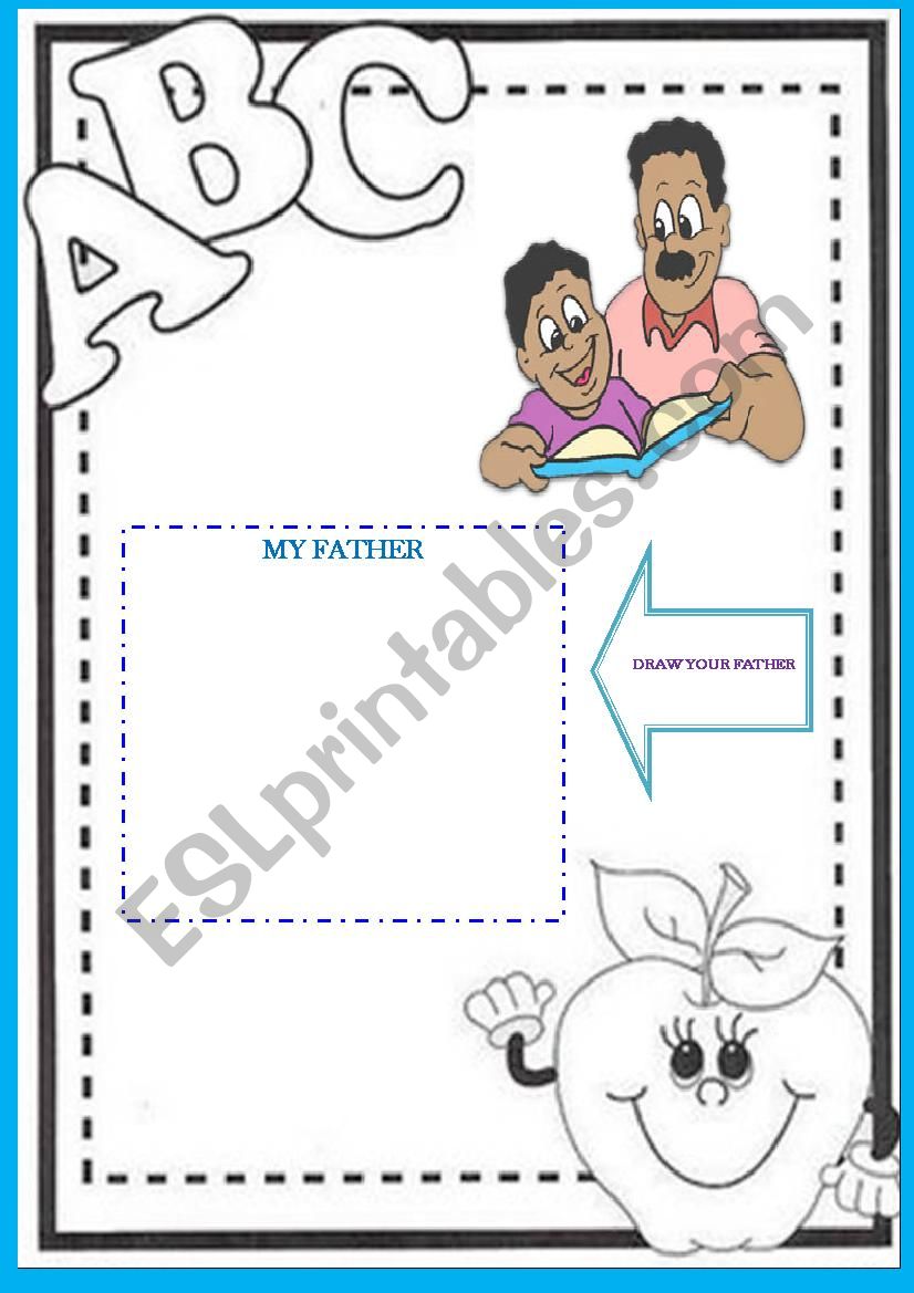 Flashcards for kids about their parents. 