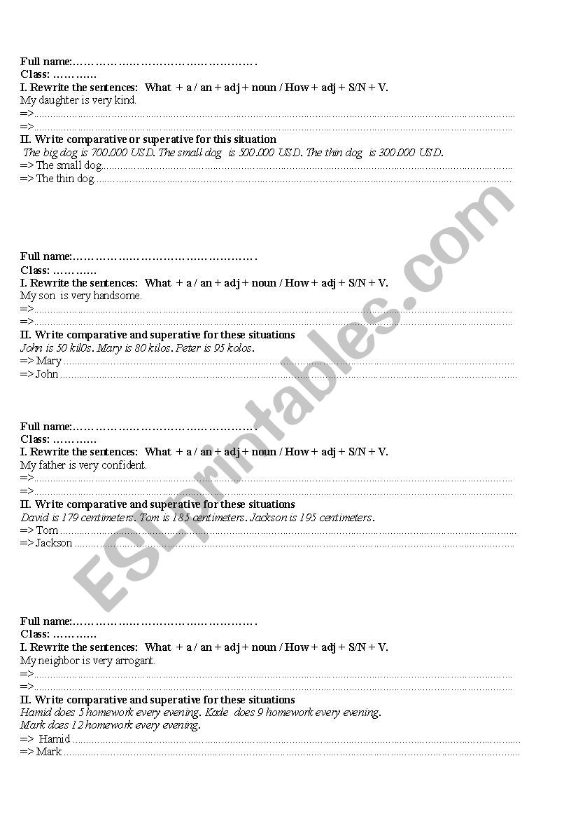 TEST 6.5 worksheet