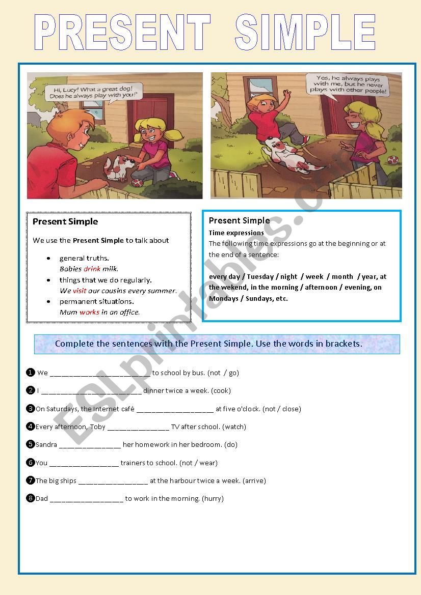 Grammar worksheet