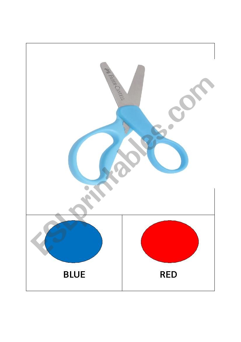 RED or BLUE worksheet