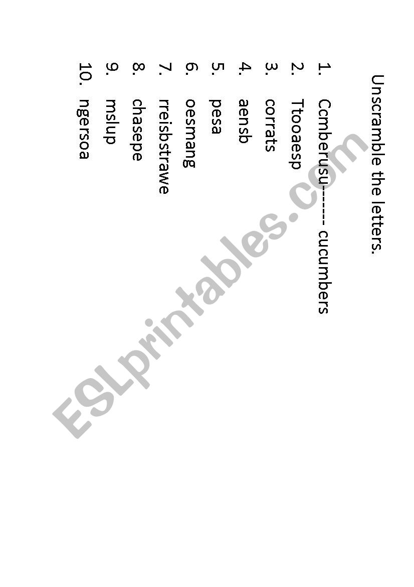 I like/don´t like FOOD worksheet
