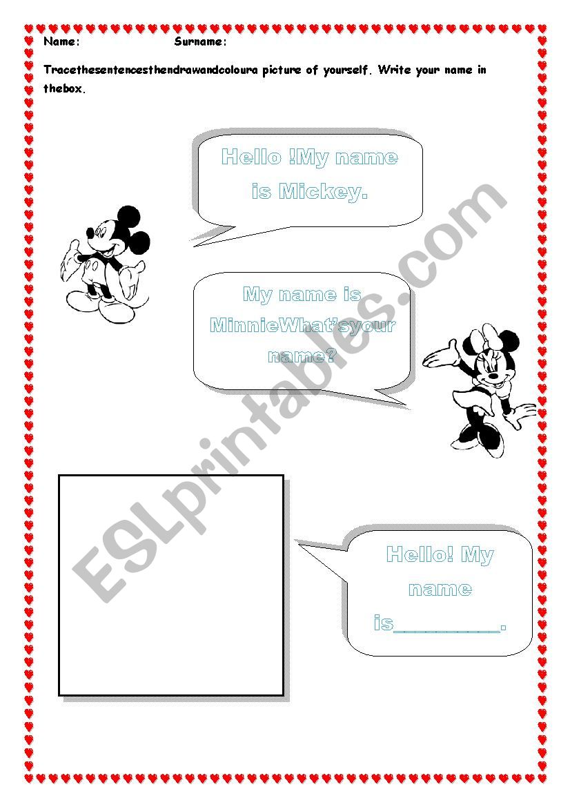 Greetings Hello! worksheet