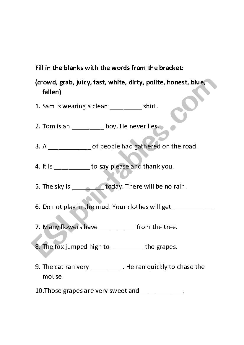 LEARNING ENGLISH IS FUN worksheet