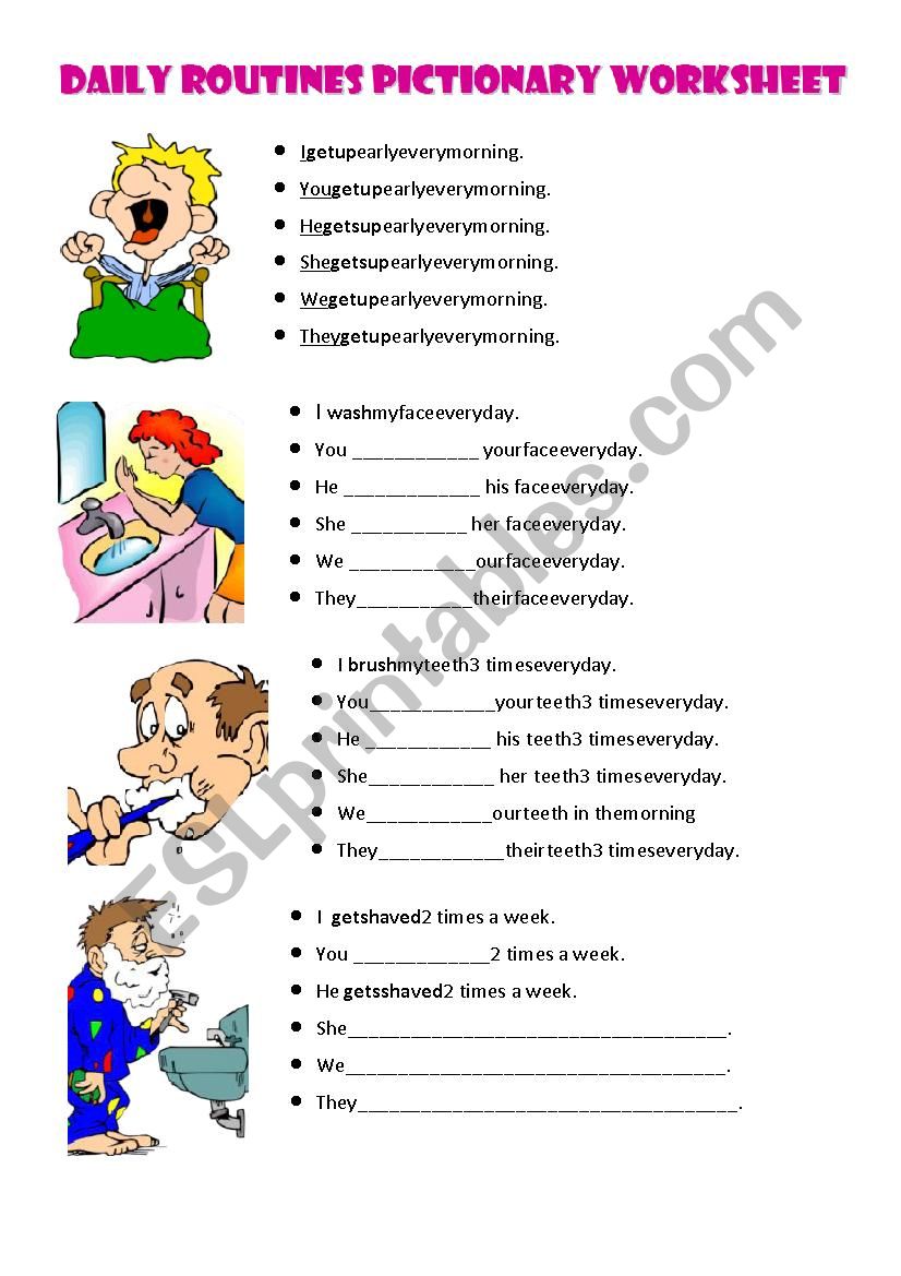 Simple Present Handouts worksheet