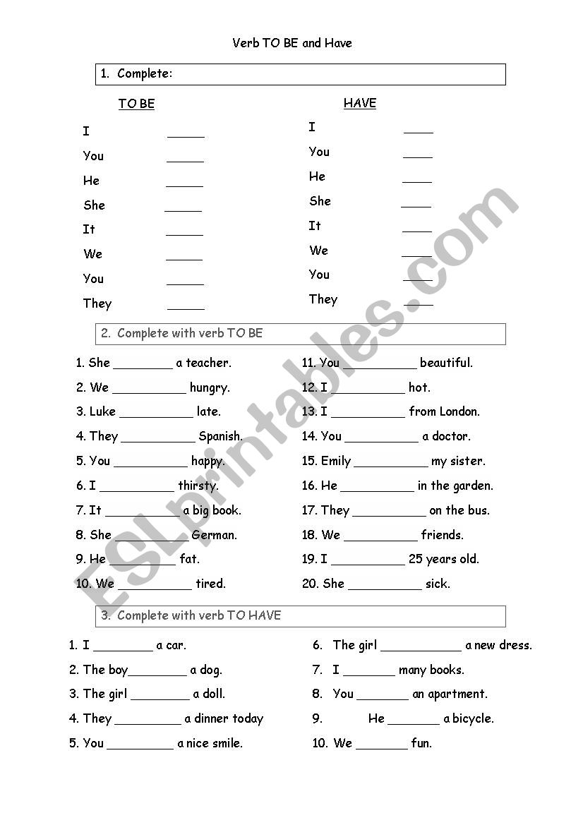 Revision 7th form  worksheet