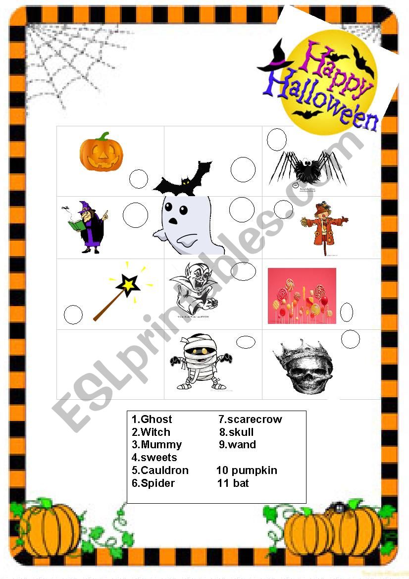 halloween worksheet