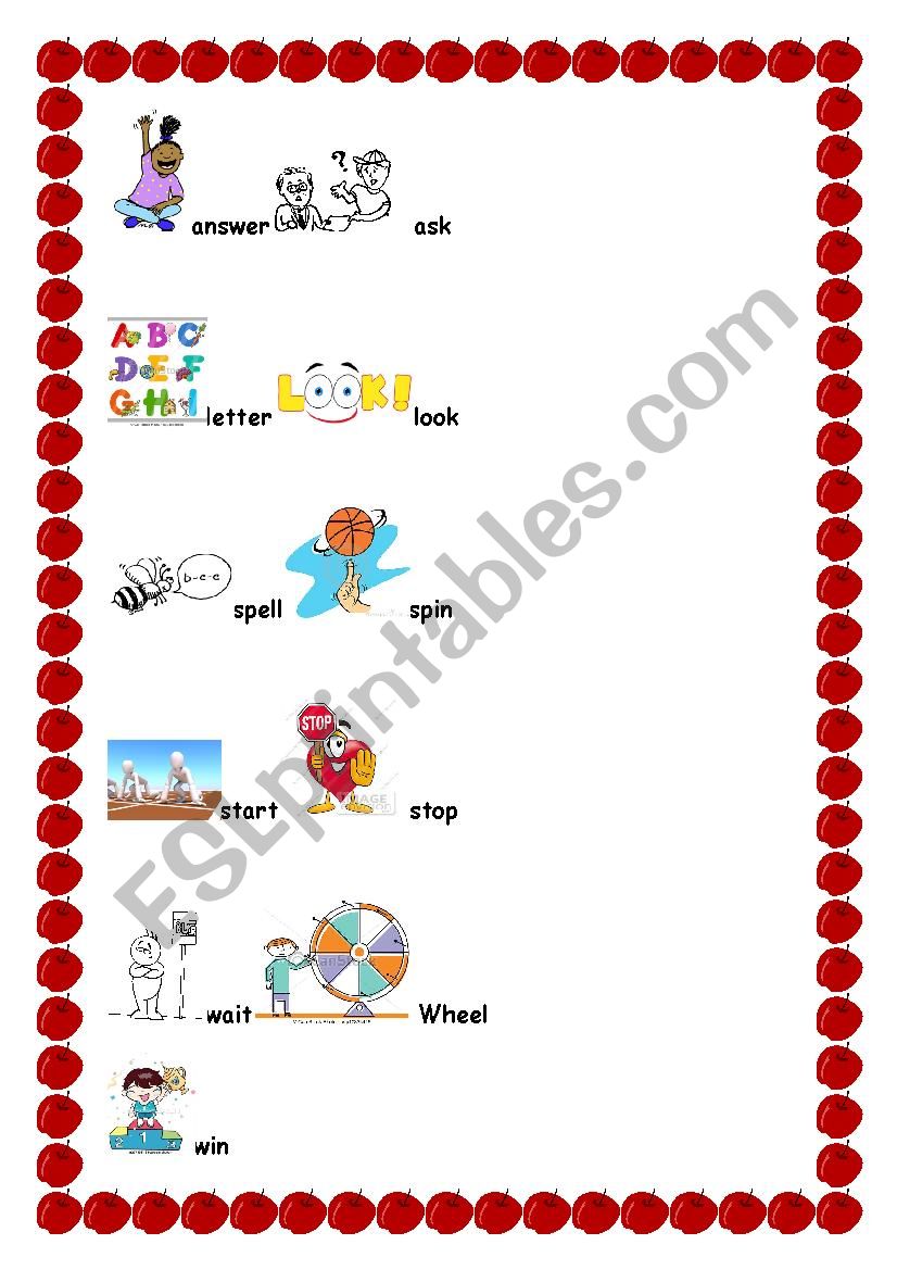 Words worksheet