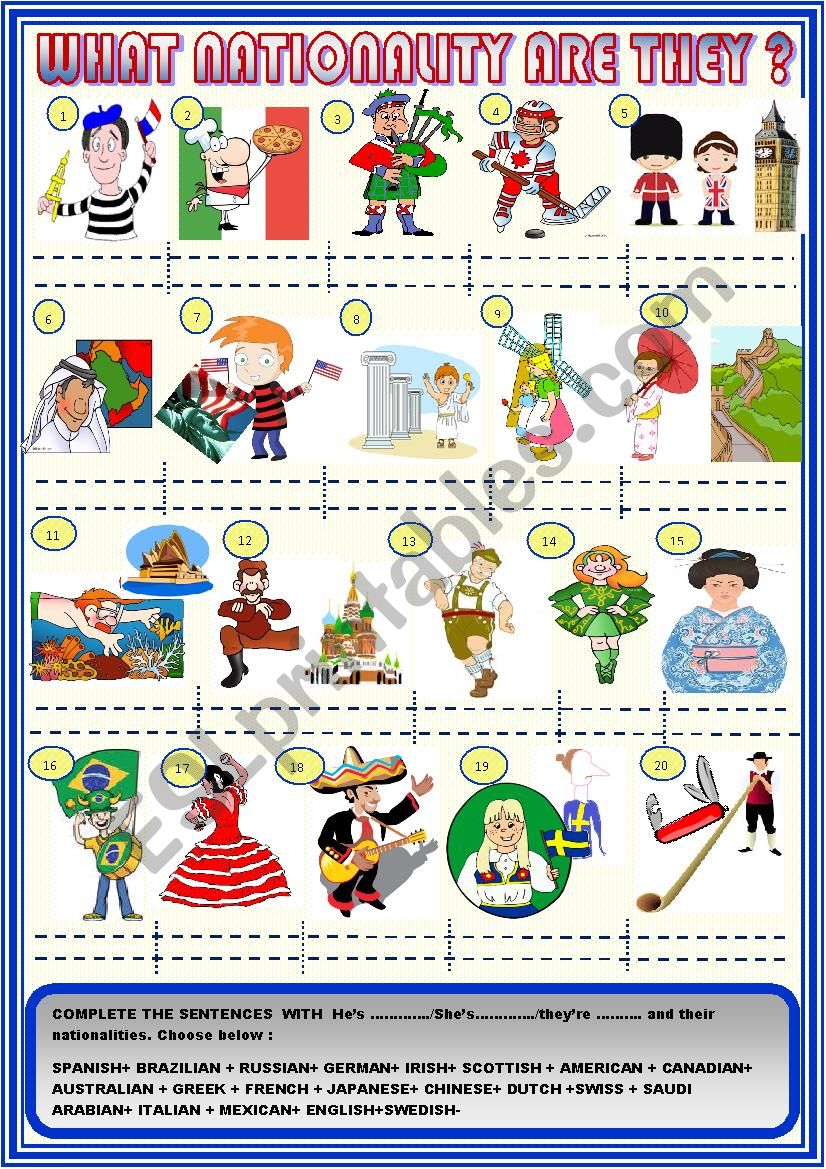 What nationality are they ? with FEY - ESL worksheet by spied-d-aignel