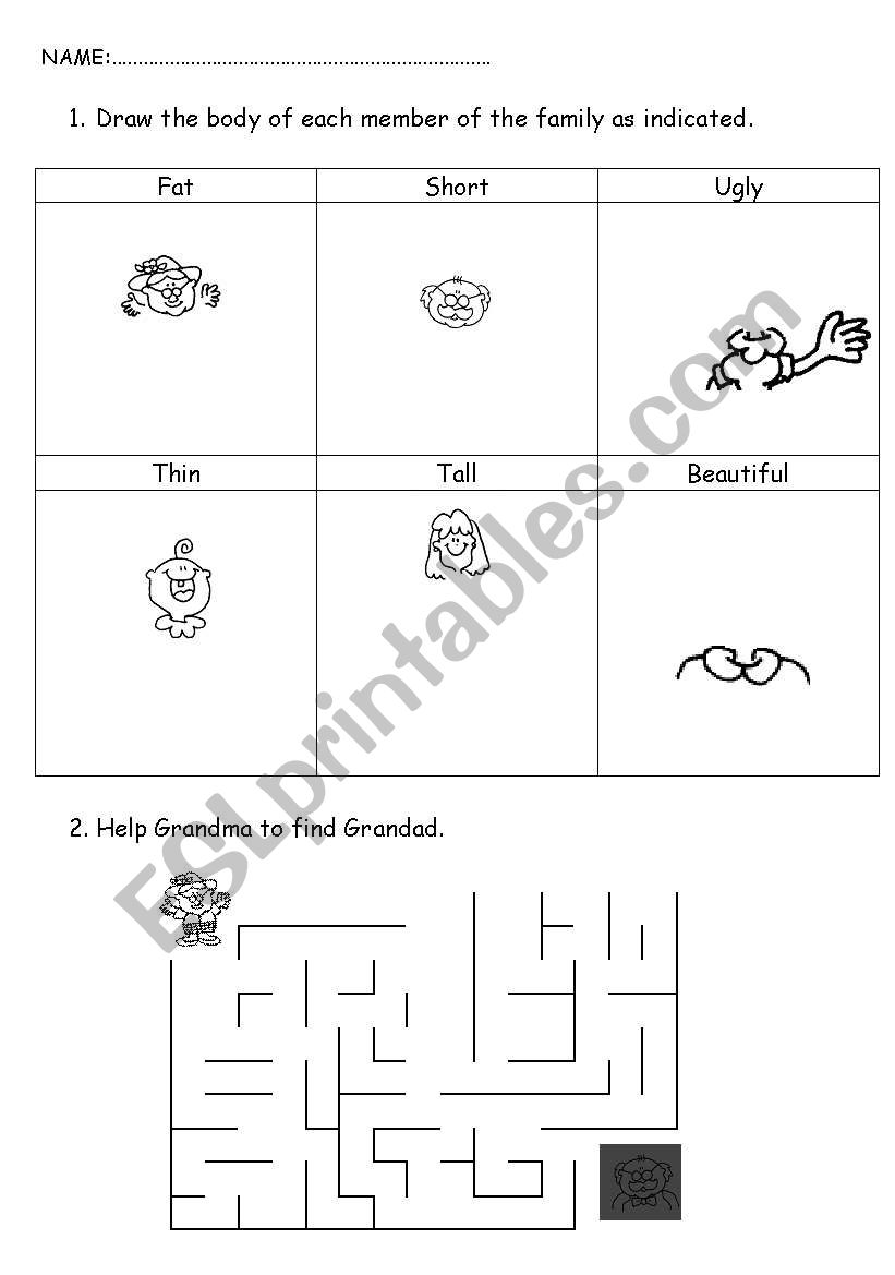 finish the picture worksheet