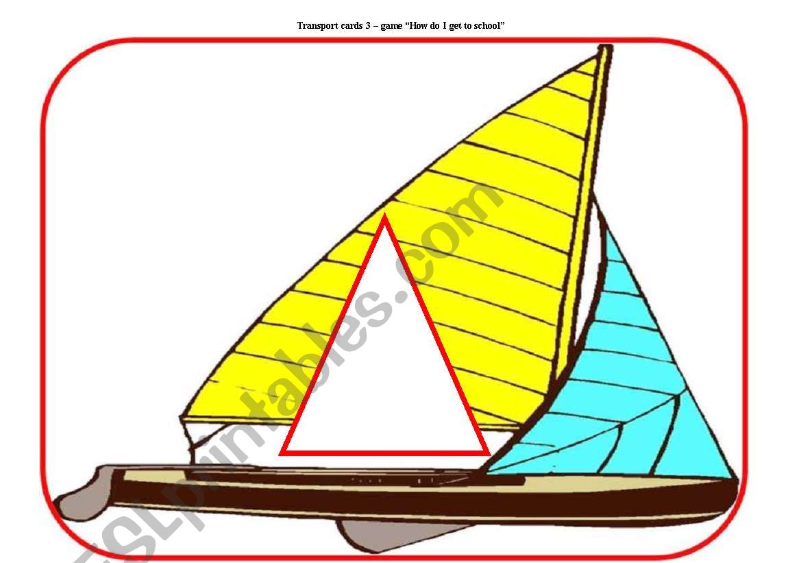 How do I go to school? - practising transport vocabulary game (part 1 / 3)