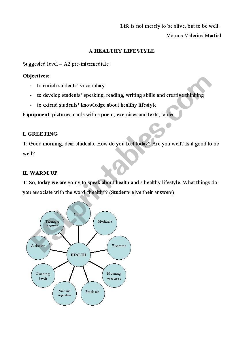 Fast food  worksheet