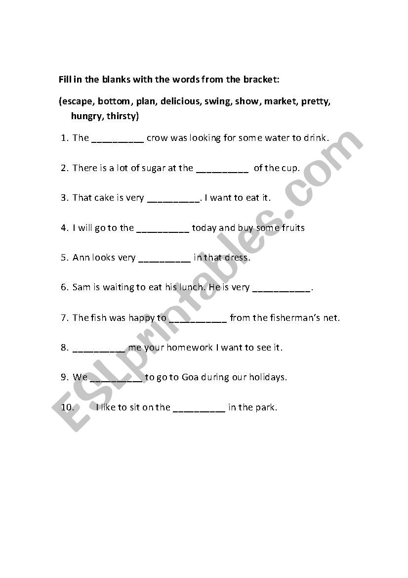 Learning English is fun worksheet