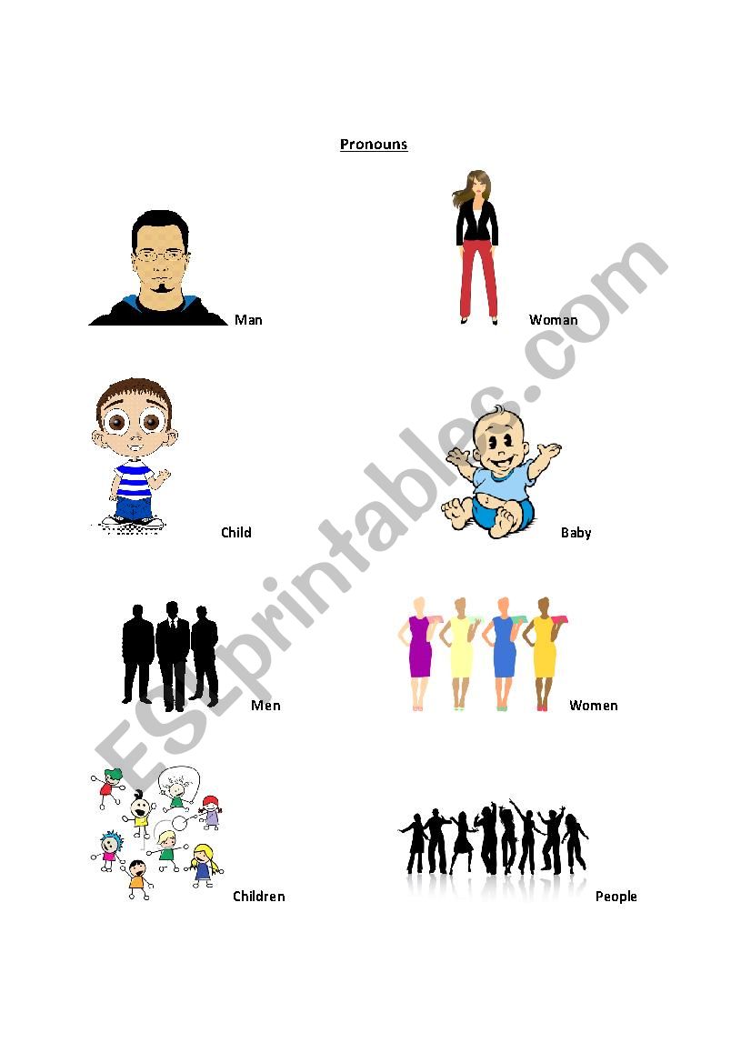 Pronouns Worksheet worksheet