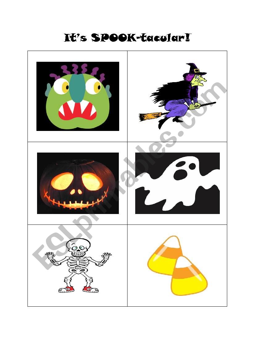 Its SPOOK-tacular! worksheet