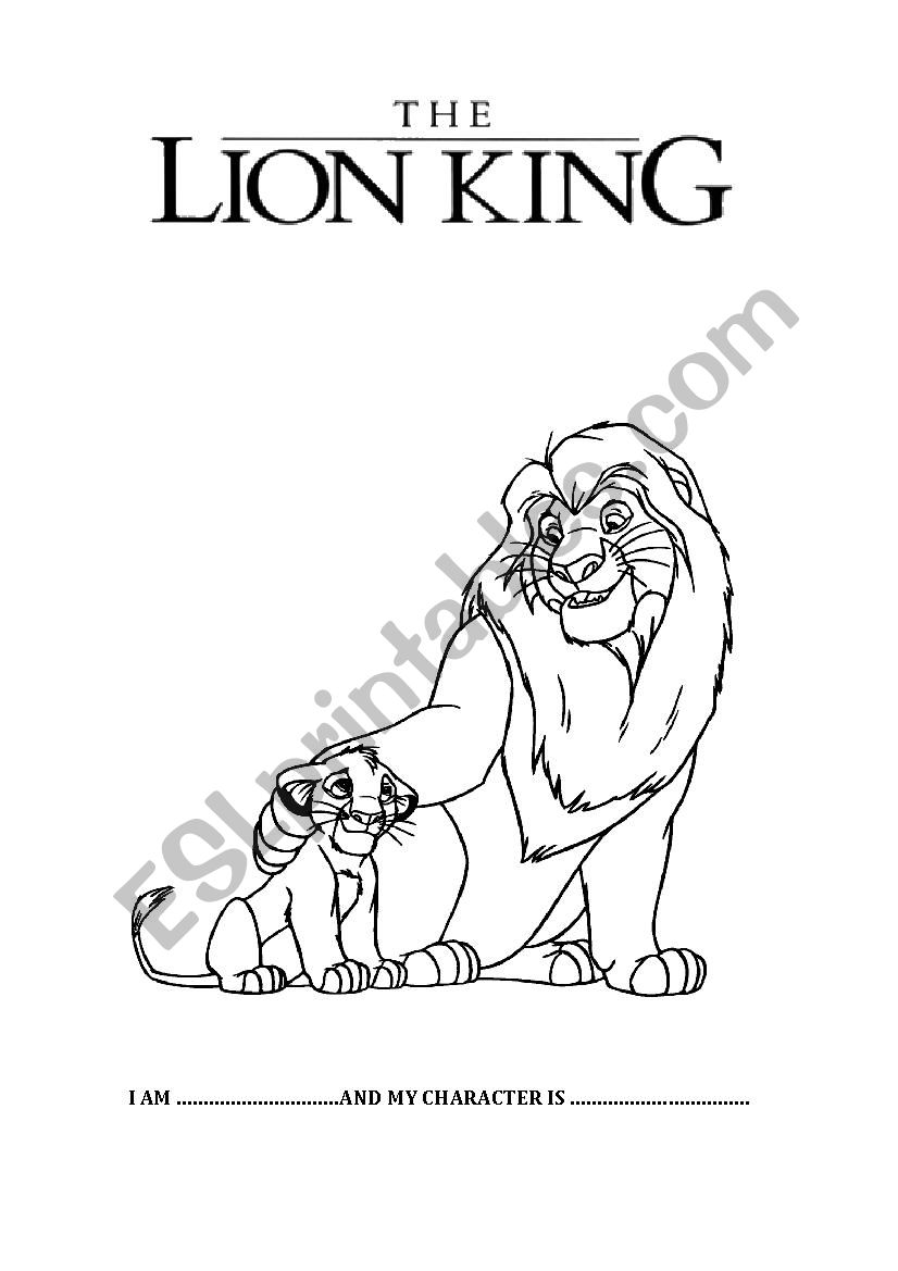 performance of the lion king worksheet