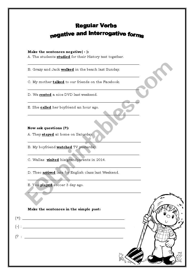 Regular Verbs 2 worksheet