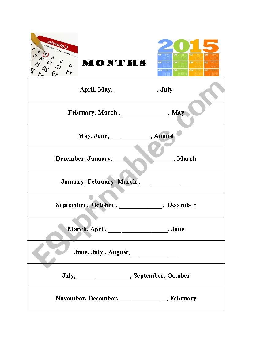 MONTHS, Birthdays, wordsearch worksheet